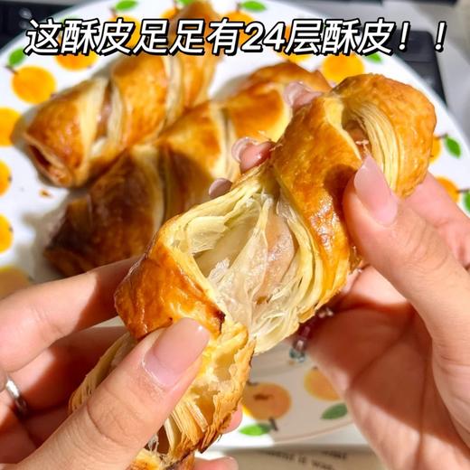 酥香十足【还口以酥皮烤肠卷】一口满足你对点心与肉食的双重渴望🍕70%黑猪肉含量，精选猪后腿肉🐷安佳黄油+24层手工开酥 商品图0