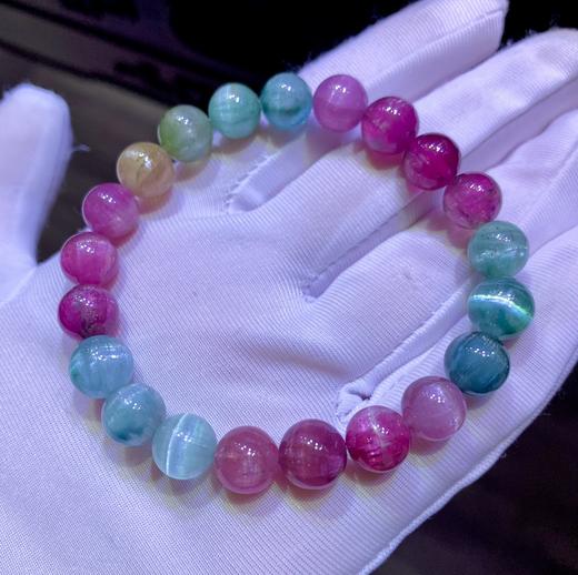 9mm猫眼碧玺手串 商品图7