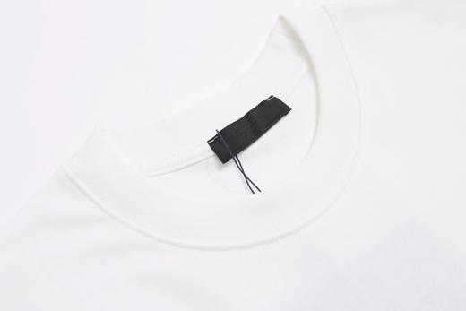 F030414新款双纱面料字母硅胶情侣休闲宽松遮肉圆领短袖T恤 商品图5