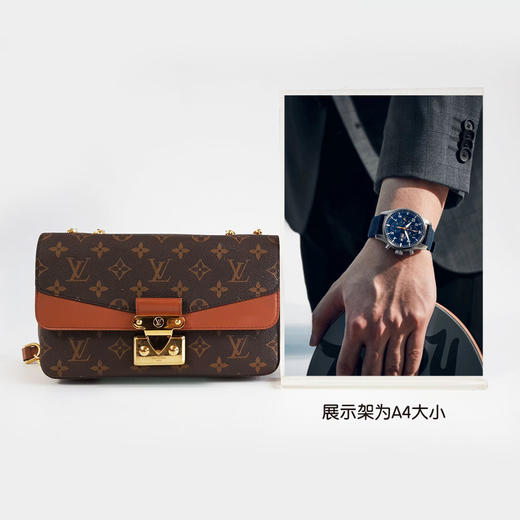 【95新】LV路易威登M46127老花拼焦糖棕色Marceau马尔索链条单肩包女士020326AK22 商品图9