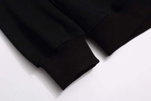 F030416胸口莱茵石烫钻字母牛角袖情侣宽松遮肉休闲连帽卫衣 商品图7