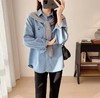 F030478春季新款水洗口袋兔子刺绣百搭复古牛仔衬衫上衣 商品缩略图9