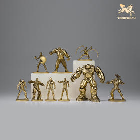 铜师傅《漫威英雄小号》漫威系列限量手办 潮玩周边模型铜摆件