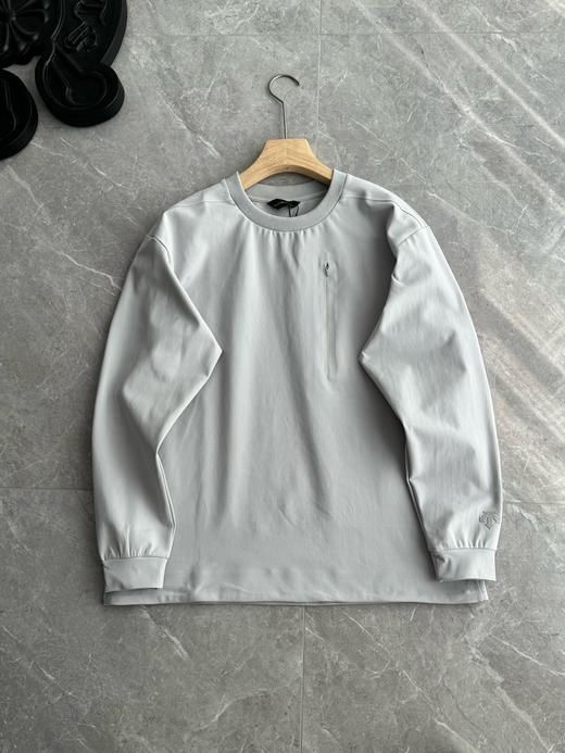 男士无缝长袖套头上衣】宽松版型 商品图2