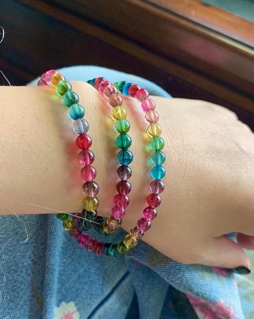 6mm彩虹碧玺手串 商品图7