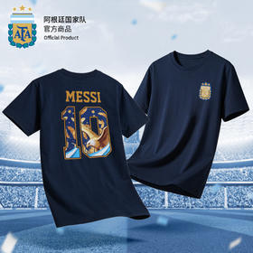 【官方正版】阿根廷国家队 | 球员创意印号T恤梅西春夏短袖透气