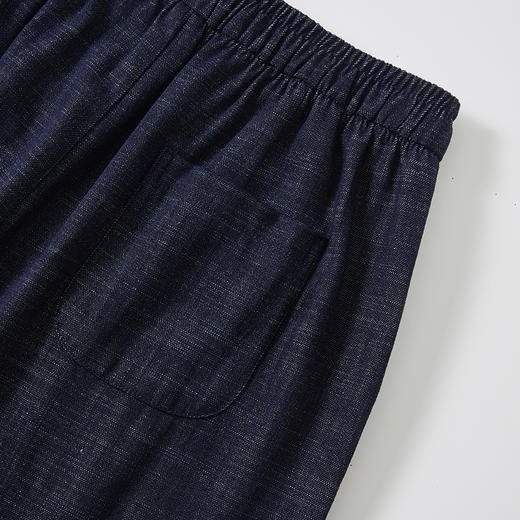 【穿搭万金油，塑形美腿】【天然垂坠感，久坐不闷汗】春季新款SAKURA樱花棉麻牛仔弯刀裤宽松天丝棉弯刀软牛仔裤 商品图6