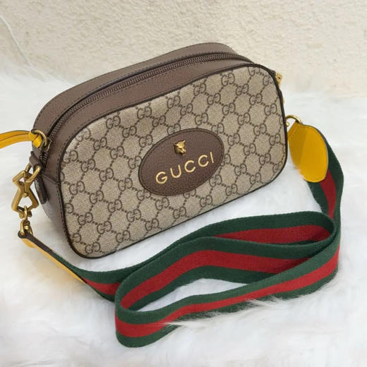 Gucci 老花 虎头 斜挎 相机包 商品图0