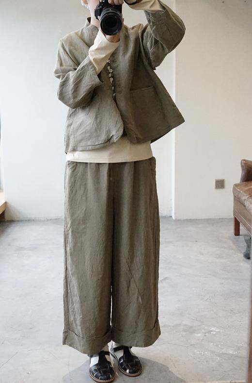 Atelier d'antan麻质直筒阔腿裤 商品图12