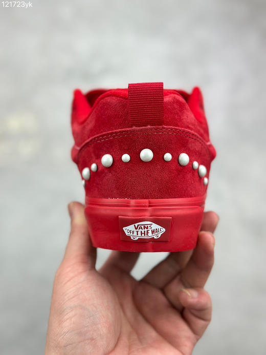 春季特惠💰320 Vans Knu Skool 经典舒适 支撑 低帮 板鞋 男女同款 大红色 商品图7