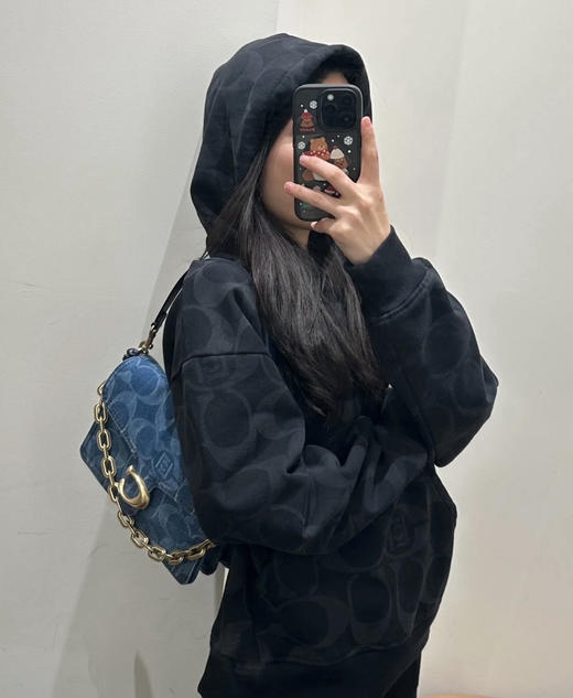 26新款正品蔻驰✖️CLOT联名 男女款老花连帽卫衣30403 商品图13