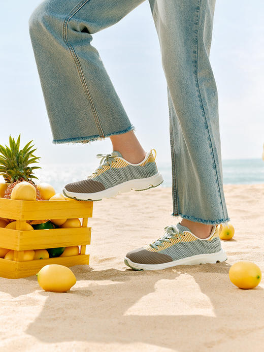 PANSY盼喜女鞋秒穿一脚蹬透气宽脚户外休闲运动鞋2026春季新款---4304 商品图3