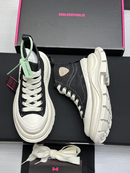 春季特惠💰450 新款厚底高帮 # SMILEREPUBLIC 厚底帆布鞋系列 商品图7