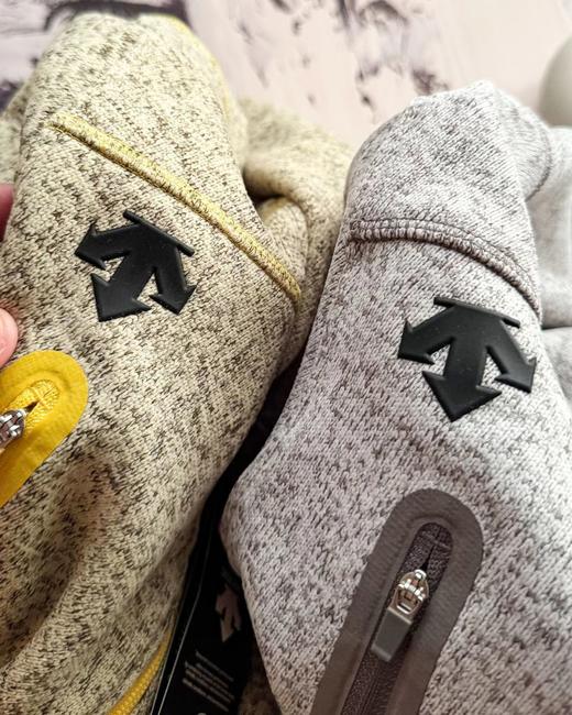 F0304118百搭针织立领抓绒保暖运动风连帽防风透气夹克外套 商品图4