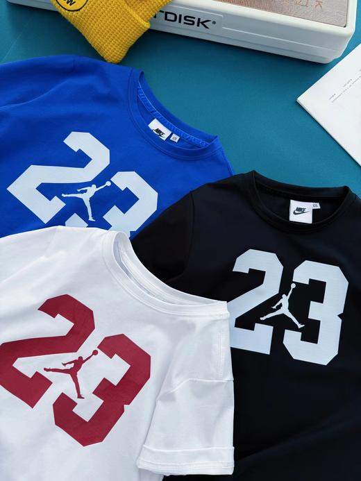 F030439透气不闷汗凉感棉感运动风飞人印花圆领短袖儿童T恤 商品图5