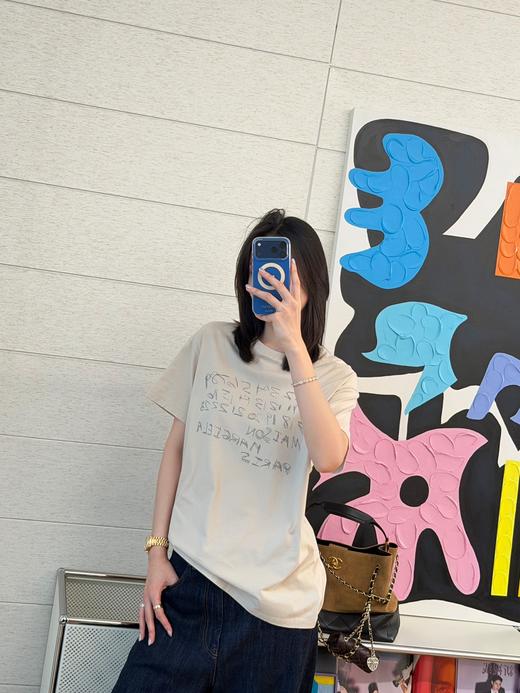 梅森马吉拉 字母印花圆领短袖T恤 商品图13