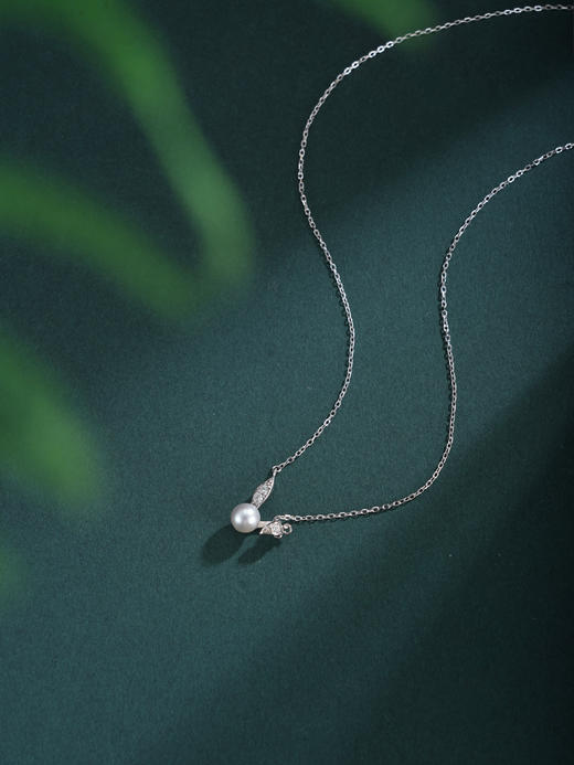 子佩集【垂耳萌兔】银S925珍珠惜王妃套链项链【QJTL003】双色兔子2602 商品图8