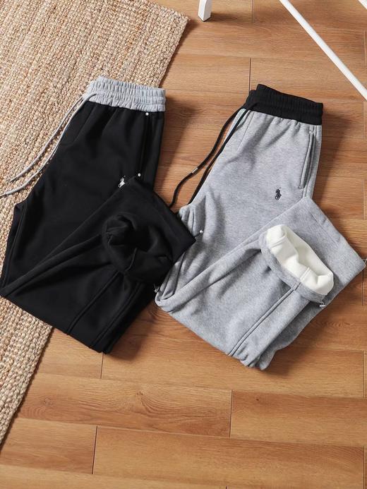 F030429新款廓形宽松弯刀通勤百搭舒适亲肤拼接卫裤休闲裤 商品图2