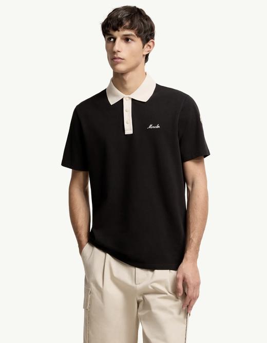 男款珠地料刺绣短袖polo衫he018 商品图3