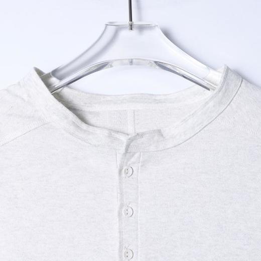 SDSA男装2026新款日系复古亨利领上衣重磅插肩明线宽松短袖休闲衫 商品图1