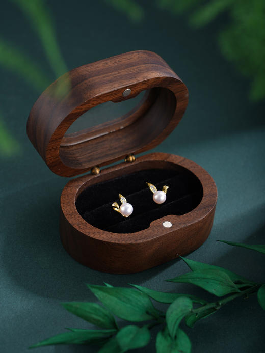 子佩集【垂耳萌兔】银S925珍珠惜王妃耳钉【QJED003】双色兔子2602 商品图7