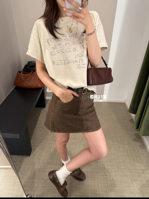 梅森马吉拉 字母印花圆领短袖T恤 商品图10