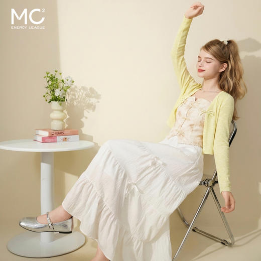 mc2针织开衫+国风辣妹吊带背心两件套女夏季新款时尚温柔气质 商品图1