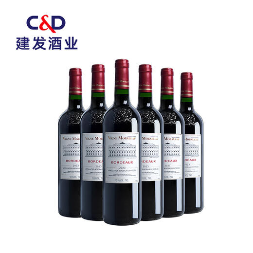 法国 莫堡波尔多AOC葡萄酒750ml*6 商品图0