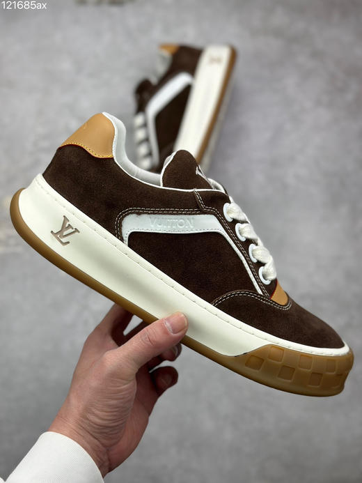春季特惠💰560 2026早春全新上架 # LV 路易威登 Tilted Low Sneakers 倾斜系列低帮复古休闲运动板鞋 商品图3