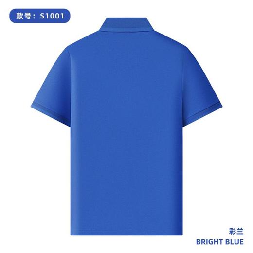 200g 亚麻大珠地纯色提花翻领短袖翻领polo衫  ZT-S1001# 商品图5