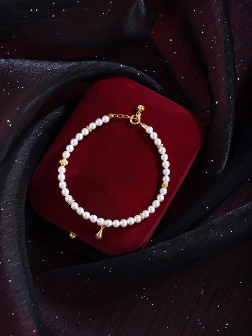 子佩集【四叶光年】银S925珍珠惜王妃手链【QJSL004】镀金四叶草水滴2602 商品图7