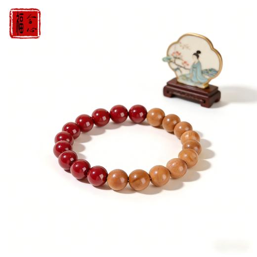 【易德老师推荐】桃木朱砂手链 商品图3