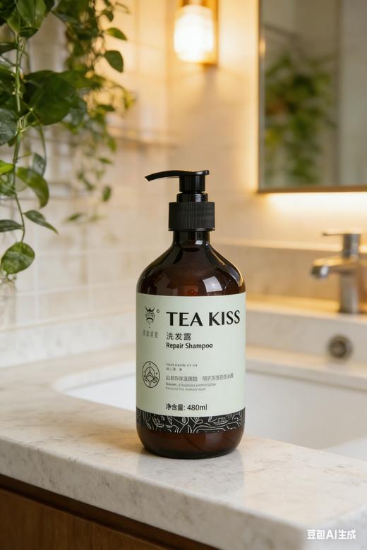 【亲亲茶觉】480ml 清爽型山茶洗发水 商品图1