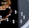 中国黄金七星连珠珍珠项链淡水珍珠+S925银 商品缩略图1