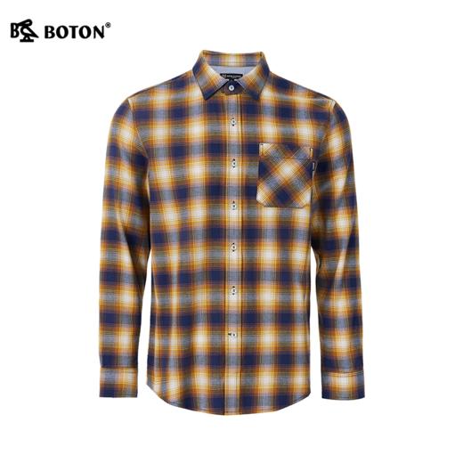 波顿男士春秋季格纹长袖衬衫｜翻领简约，休闲百搭MS173126 商品图7