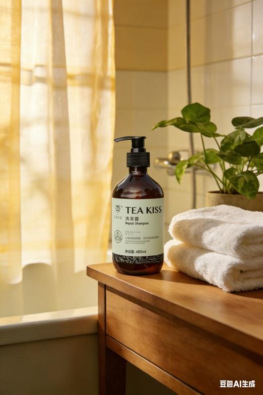 【亲亲茶觉】480ml 清爽型山茶洗发水 商品图0