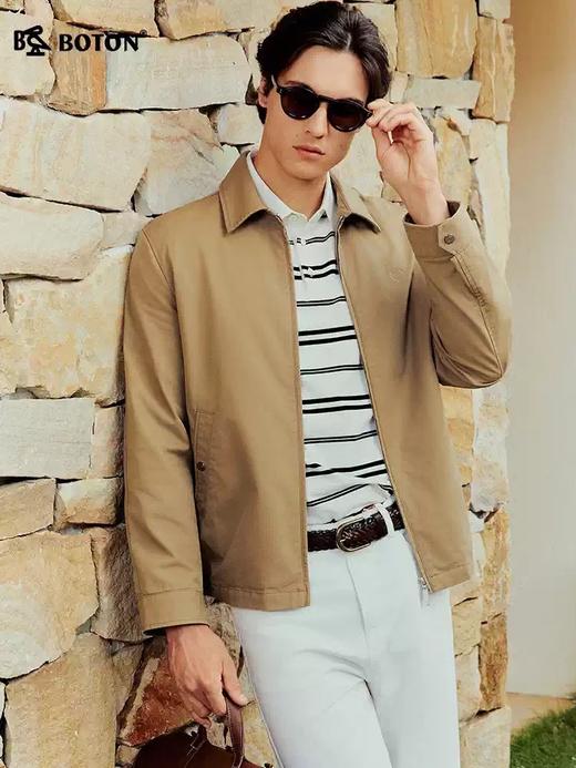 波顿男士翻领夹克｜春秋季轻士出行，拉链设计简约有型MJ066126 商品图1