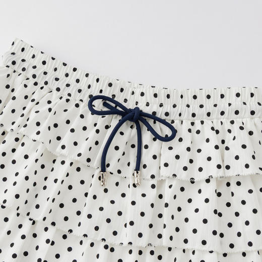 HERLIAN 2026年春夏新品波点满印蛋糕蓬蓬裙抽绳女显瘦百搭半裙 商品图3