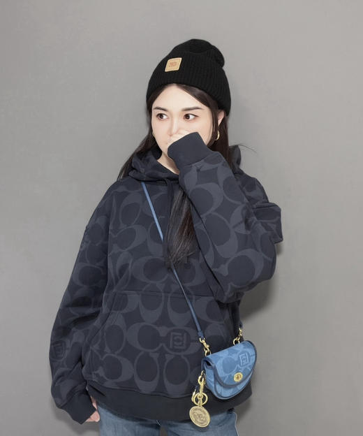 26新款正品蔻驰✖️CLOT联名 男女款老花连帽卫衣30403 商品图2