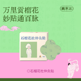 【西安博物院×真不二】新品石榴花杜仲灸贴草本蒸汽热敷贴（7片/盒）