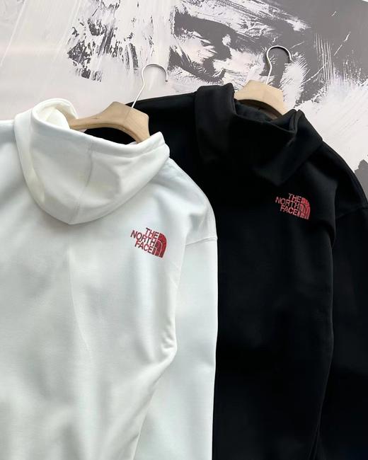 F0304100春季新品休闲百搭情侣胸前大印花双层华棉连帽卫衣 商品图8