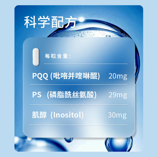 御龄之力 | PQQ PRO+【葆粒素】线粒体胶囊 60粒 商品图1