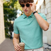 亚麻蚕丝珠地棉男女同款短袖翻领polo衫  XYD-5401 商品缩略图6