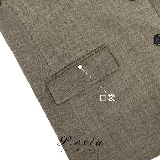 03-2潘依绣丁丁宠粉PanYiXiu/潘依绣秋冬新款廓形宽松气质休闲百搭长袖西装 K5512 商品图3