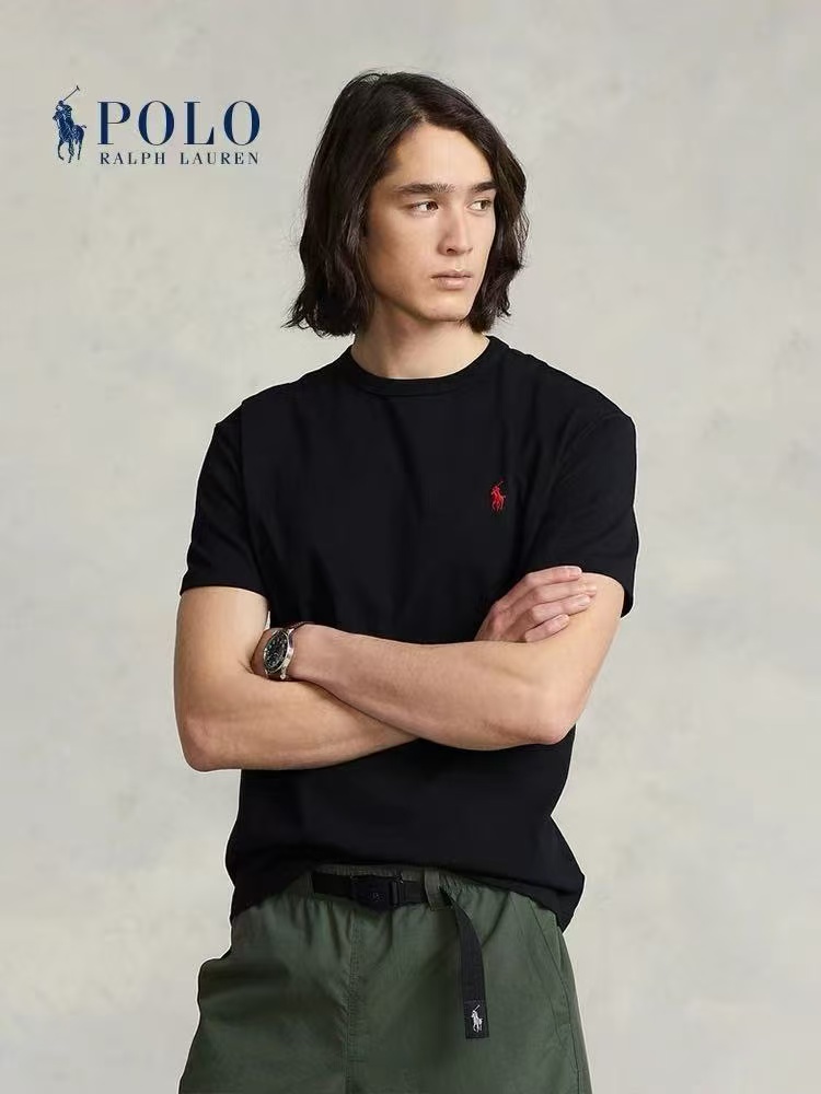 【sy1】男子简约休闲纯色修身圆领短袖T恤！！