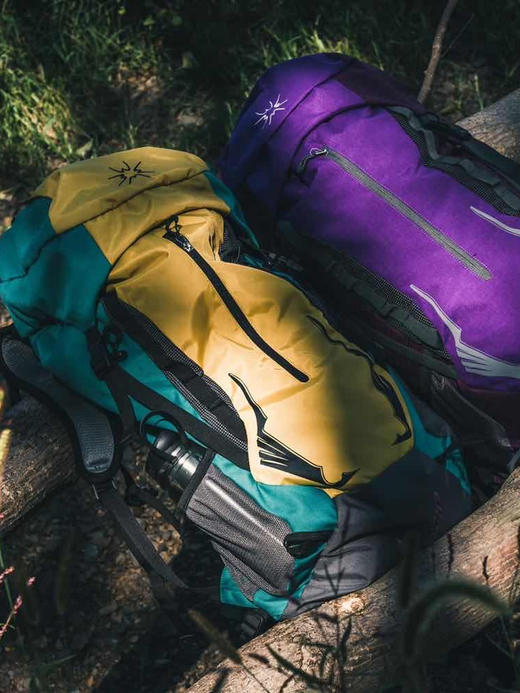 杉木山装新款双肩包爬山背包40升户外徒步背包轻便大容量+防雨罩TBZG 商品图4