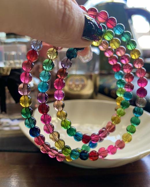 6mm彩虹碧玺手串 商品图3