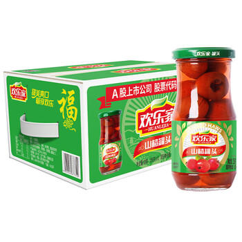 欢乐家山楂罐头256g*12瓶 新鲜水果罐头 礼盒送礼 休闲零食 商品图7