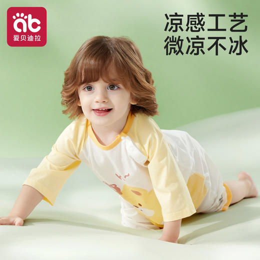 婴儿睡袋夏季薄款连体幼儿男童睡袍儿童分腿一体式新型睡衣小孩 商品图2