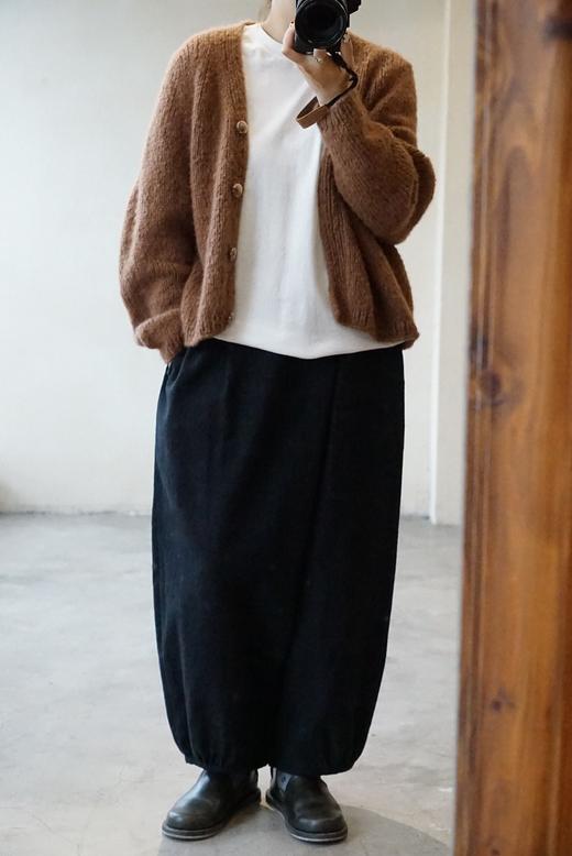 Nitto肉桂棕羊绒开衫 商品图1